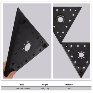 285*285*285mm tam giác ủng hộ <span class=keywords><strong>Pad</strong></span> Sander sao lưu <span class=keywords><strong>Pad</strong></span> móc và vòng lặp chà nhám <span class=keywords><strong>Pad</strong></span> cho khô-Tường Sander công cụ điện phụ kiện - Product Image 5