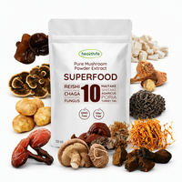 Complément alimentaire Healthife 10 en 1, extrait de champignons, mélange de champignons de qualité alimentaire naturelle en poudre