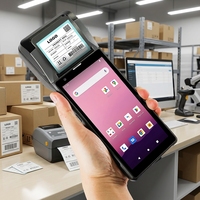 Terminal de paiement portable Android 12 QS-601 6 pouces, 4G WIFI, imprimante thermique 13,56 MHz, PDA, 128 Go de ROM, en stock