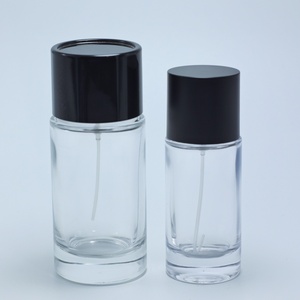 Flacon de parfum rond en verre avec bouchon noir, nouveau design 2023, 30 ml, 50 ml, 100 ml - Product Image 5