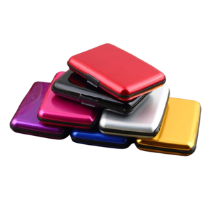 Titulaire <span class=keywords><strong>de</strong></span> <span class=keywords><strong>carte</strong></span> <span class=keywords><strong>bancaire</strong></span> en aluminium <span class=keywords><strong>pour</strong></span> hommes, étui rigide bloquant le crédit solide, <span class=keywords><strong>anti</strong></span>-<span class=keywords><strong>RFID</strong></span>, <span class=keywords><strong>protection</strong></span>, bureau, école - Product Image 1