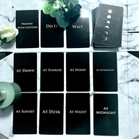 Personnalisez votre conception unique 54 cartes 350gsm cartes de tarot Lune Cartes de tarot pour débutant Oracle Deck
