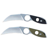Couteau tactique EDC à lame fixe Wharncliffe Drop Point, acier inoxydable 8CR13MOV, manche G10 avec anneau de maintien, 18 cm