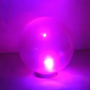 LED פלאש אור ברור פלסטיק מתנפח קופצני כדור שקוף pvc צעצוע כדור