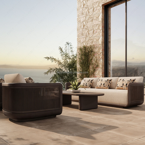 Sillón Individual de Aluminio Resistente <span class=keywords><strong>para</strong></span> Exteriores FERLY con Cojín de Secado Rápido, Moderno, Elegante y Cómodo <span class=keywords><strong>para</strong></span> Jardín, Césped o Parque - Product Image 2