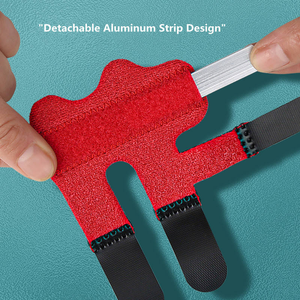 Attelle de doigt bleue de soutien, attelle de rééducation unisexe en tissu respirant pour le soulagement de la douleur arthritique et la protection de base - Product Image 6
