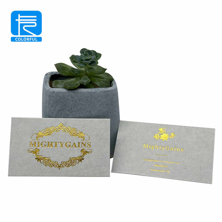 Custom Luxury Gold Foil Logo Printing Business Cards Paper Insert Thank ...
