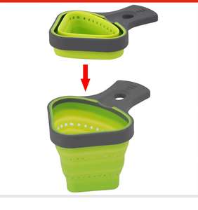 ตะกร้าพลาสติกมีช่องระบายน้ำกันรั่วสำหรับใช้ในครัวตะแกรงกรองข้าวสำหรับหม้อแกดเจ็ตเครื่องกรองด้านข้าง - Product Image 3