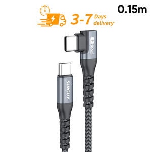 Ready to Ship SUNGUY 0.15m USB C 60W 3A Fast <b>Charging</b> <b>Cable</b> Nylon Eco-Friendly Data <b>Cable</b> USB-C Multi-Purpose <b>Cable</b> - Product Image 1