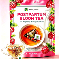 Thé de grossesse et post-partum Winstown, végan, naturel, 30 sachets, thé aux herbes pour réchauffer l'utérus, soin pour femmes enceintes et post-partum.