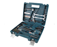 Kit d'outils à main complet 89 pièces professionnel pour la maison et la réparation automobile – Clé, pinces, tournevis, embouts – Coffret rigide de haute qualité