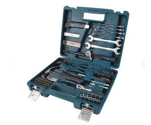 Kit d'outils à main complet 89 pièces professionnel pour la maison et la réparation automobile – Clé, pinces, tournevis, embouts – Coffret rigide de haute qualité - Product Image 1