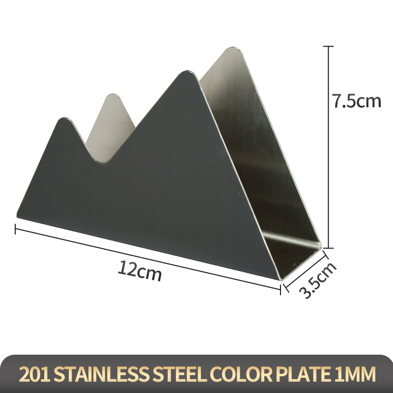 Double peak style-plated black titanium