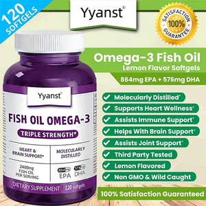 OEM/ODM EPA DHA para el apoyo del corazón, cerebro y articulaciones, suplemento de Omega 3 sin azúcar, aceite de pescado en cápsulas blandas, empaque personalizado - Product Image 5
