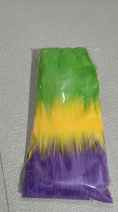 Mardi Gras Costume Accessory Small MOQ Gold Green purple Fleur De Lis Furry <strong>Fur</strong> <strong>Leg</strong> <strong>Warmers</strong> for Women's Masquerade Party - Product Image 4