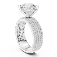 Anillo de Compromiso Clásico con Diamante Ovalado Cultivado en Laboratorio, Chapado en Oro de 10Kt, 14Kt, 18Kt, 22Kt, Certificado por IGI, para Mujer, Joyería Fina de Moda