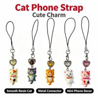 Y2K Katzen-Schlüsselanhänger Retro Einfacher Anime-Cartoon-Tier-Handyanhänger Schlüsselring Niedlicher Anhänger Schmuck Geschenk für Frauen Mädchen