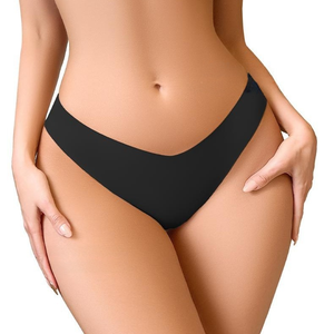 Tanga Rosa Frambuesa en Oferta - Tanga de Talle Grande para Mujer, Cintura Baja, Seda Helada, Sensación de Desnudez, Forma de V, Transpirable, Entrepierna de Algodón, En Stock - Product Image 2