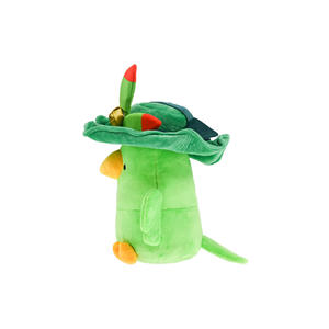 Đồ chơi nhồi bông vẹt có mũ độc đáo thêu hoa hồng, chất liệu vải nhung mềm mại, quà tặng trẻ em, sản xuất theo đơn đặt hàng (OEM/ODM) - Product Image 3