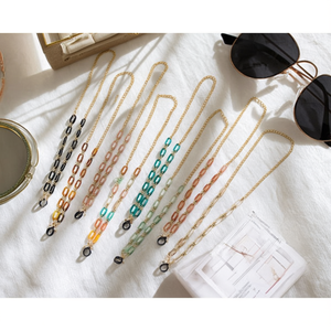 Cadena para gafas Angelina de 70 cm, correa flexible de metal para el cuello, accesorios para gafas - Product Image 4