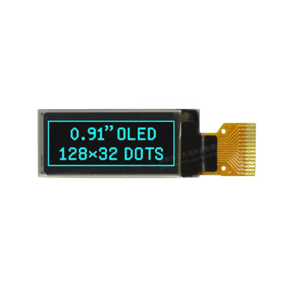 شاشة عرض oled صغيرة 128x3 2 من ssd1306 بواجهة I2C لأداة الأكسجين في الدم