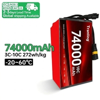 Nouvelle Offre 2026 : Batterie Lithium-Ion Semi-Solide Rechargeable 74000mAh pour Drones Séries 6S, 12S, 18S, 24S