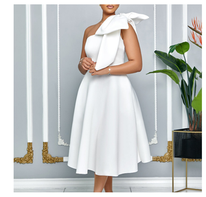 Của phụ nữ ăn mặc đầu gối dài Evening Đảng Dresses cộng với kích thước ăn mặc giản dị - Product Image 2