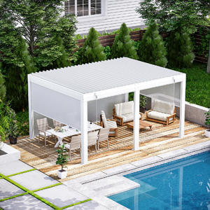 Alta calidad, respetuoso con el medio ambiente, a prueba de nieve, Gazebo, pérgola, <span class=keywords><strong>techo</strong></span> motorizado, impermeable, para exteriores, de aluminio, bioclimático, <span class=keywords><strong>4x3</strong></span>, 5x3, 6x3 - Product Image 5