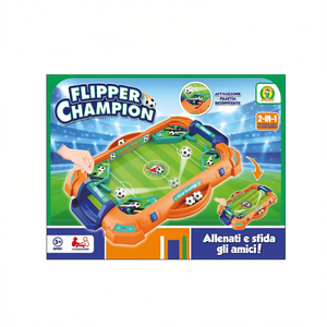 Jeu de football Flipper Champion 33x25x6 cm pour enfants de 3 ans et plus, 1-2 joueurs, jouet éducatif - Product Image 2