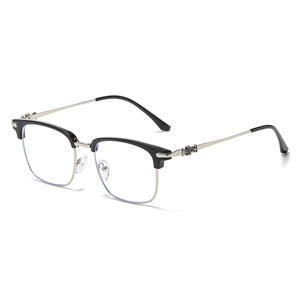 <span class=keywords><strong>Lunettes</strong></span> de Vue Unisexe <span class=keywords><strong>Tendance</strong></span> <span class=keywords><strong>2022</strong></span>, Monture Métallique Anti-Lumière Bleue, Style Personnalisé - Product Image 6