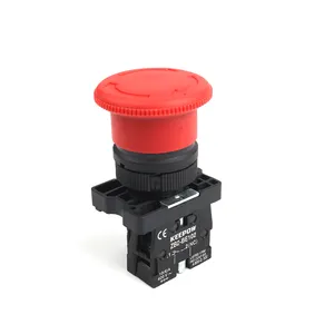 XB2-ES542 N/C 600V 10A Red Mushroom Head turn to release Push Button Switch