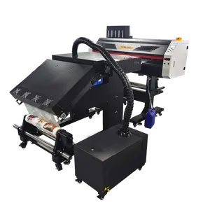 Hongjet impressora digital de couro, máquina de impressão de couro da transferência de calor impressora dtf do filme do animal de estimação com cabeças da impressão i3200
