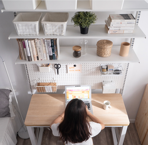 <span class=keywords><strong>Escritorio</strong></span> para Computadora AILICHEN con Estantería Combinada, Mueble <span class=keywords><strong>Integrado</strong></span> para Dormitorio de Apartamento Pequeño - Product Image 2