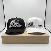 Casquette en maille personnalisée avec logo brodé ou imprimé, 5 panneaux, visière incurvée, pour activités de plein air, mode et sport, style trucker