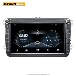 Grandnavi 자동차 DVD 플레이어 Carplay 2 Din 8 인치 스테레오 안드로이드 GPS 알파인 자동차 오디오 안드로이드 자동차 라디오