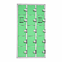 Armoire de rangement électronique en acier pour téléphones portables avec compartiment de chargement USB, structure assemblée