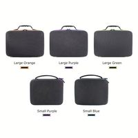 Étui rigide personnalisé de grande taille avec fermeture éclair pour le stockage d'huiles essentielles, 60 flacons de 10 ml, mousse de protection, étui de transport pour les voyages