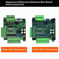 Carte de contrôle industrielle PLC domestique FX3U-14MR FX3U-14MT, contrôleur programmable compact et simple, entrée analogique USB/RS-232/RS-485