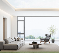 Ventana Abatible de Aluminio con Doble Vidrio Reforzado para Iluminación de Áreas Públicas en Diferentes Edificios
