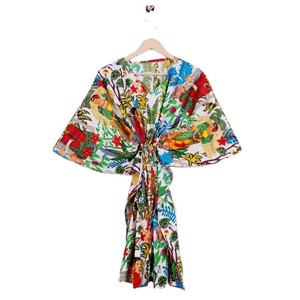Kaftan en coton de qualité supérieure pour femmes, imprimé indien, style ample et naturel, tenue décontractée d'été, prix de gros - Product Image 1