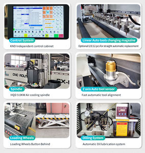 Máquina <span class=keywords><strong>Router</strong></span> <span class=keywords><strong>CNC</strong></span> 1325 para Carpintería, Fabricación de Gabinetes, Grabado y Fresado de Madera MDF con ATC - Product Image 2