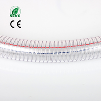 Tuyau d'aspiration en PVC renforcé de fil d'acier 1,5 pouces, antistatique, transparent, pour le transport de poussière et de poudre, résistant à l'usure
