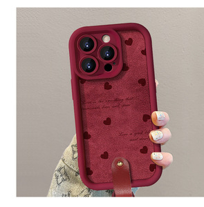 Custodia per cellulare in pelliccia <span class=keywords><strong>con</strong></span> motivo a cuore morbido per donna cordino a catena <span class=keywords><strong>con</strong></span> custodia protettiva per <span class=keywords><strong>Oppo</strong></span> A17K - Product Image 3