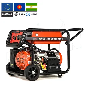 Gensets de importación 6.5kv Generador de gasolina Ohv 6500W Generadores de gasolina compactos Generadores de arranque automático para el hogar