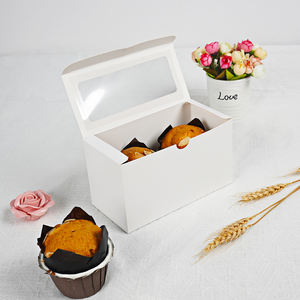Kraft papier Cupcake Boxen Cupcakes Benutzer definierte Verpackung Luxus Cupcake Boxen - Product Image 3