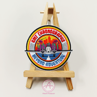 AoSheng Tissé Broderie Badge Patch Broderie Patchs Vêtements Chapeau Personnalisé Broderie Fer sur Patchs