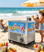 Machine à glaces Fomax entièrement automatique à grande capacité, 1900W 220V, haute performance commerciale, 2 moules, qualité supérieure, directement du fabricant