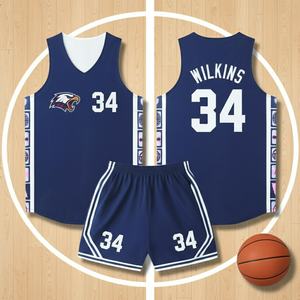 OEM/ODM クラシック メンズ プレミアム バスケットボールジャージ 速乾性 スポーツ バスケットボールスーツ バスケットボールトップス ユニセックス カスタムプリント＆ナンバー - Product Image 1