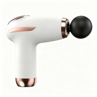 Pistolet de massage à percussion compact pour athlètes, massage corporel et cervical haute intensité, 4 têtes, rechargeable par USB, contrôle du temps, coffret cadeau