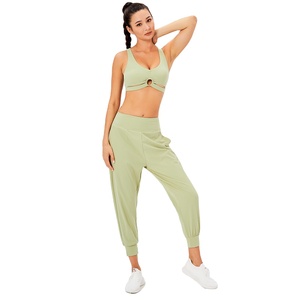 Aoyema <strong>Womens</strong> Workout Pants High Waist Elastic Gym Sport Harem Pants Casual Outdoor Running Track Pants for <strong>Women</strong> - Product Image 5
